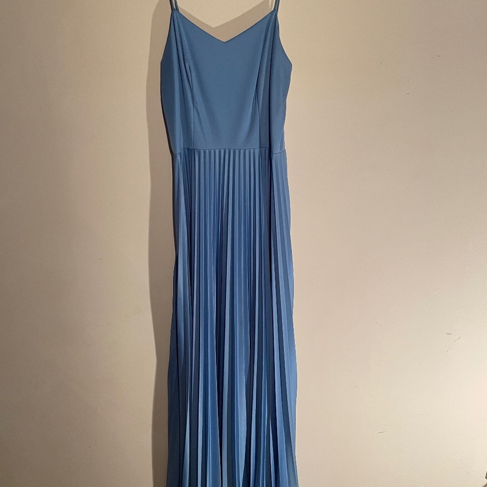 Prom dress, long pleated